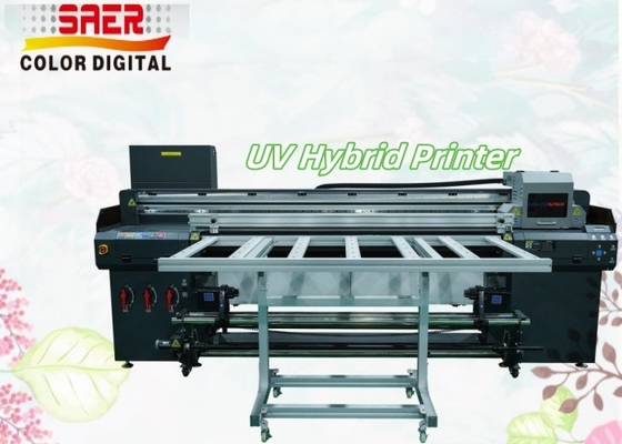 SAER UV Plotter Testa di stampa ad alta risoluzione a grande formato da rotolare a rotolare e macchina di stampa ibrida UV a piano