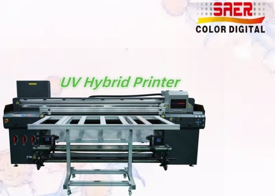 Stampa UV ibrida di alta qualità da 1,8 m a letto piatto e rotolo a rotolo per pubblicità