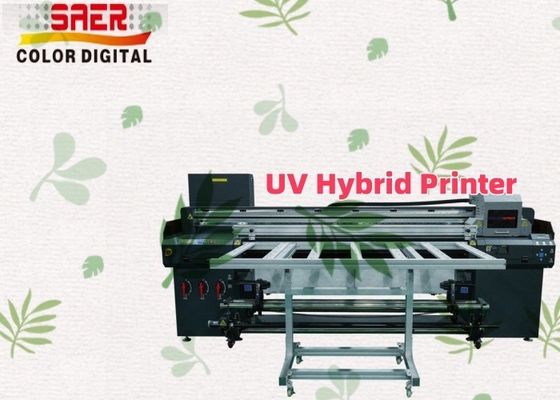 Stampa UV ibrida di alta qualità da 1,8 m a letto piatto e rotolo a rotolo per pubblicità