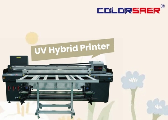 1.8m Gran formato Flatbed e Roll to Roll UV Hybrid Printer per diversi materiali