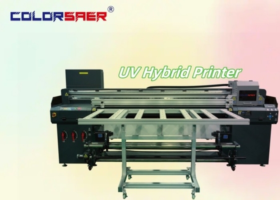 SAER UV Hybrid Digital Printing Plotter Flatbed e Roll to Roll UV Hybrid Inkjet Stampter Manufacturing