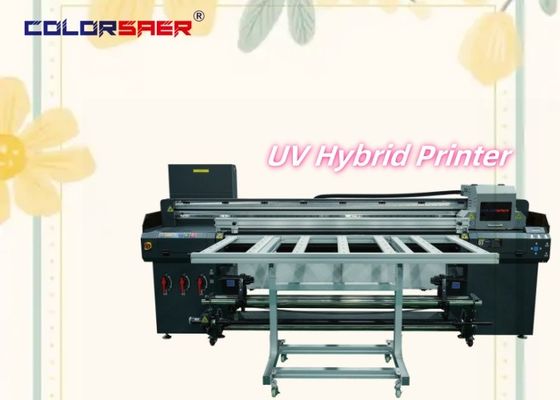 Shanghai Factory Direct Sale 2400 dpi UV Plotter Flatbed e Roll to Roll stampante ibrida UV