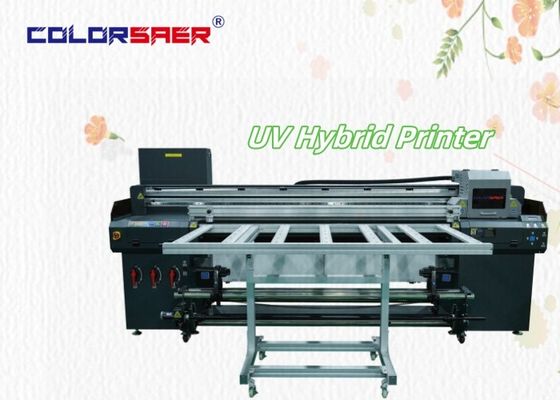 Shanghai Factory Direct Sale 2400 dpi UV Plotter Flatbed e Roll to Roll stampante ibrida UV