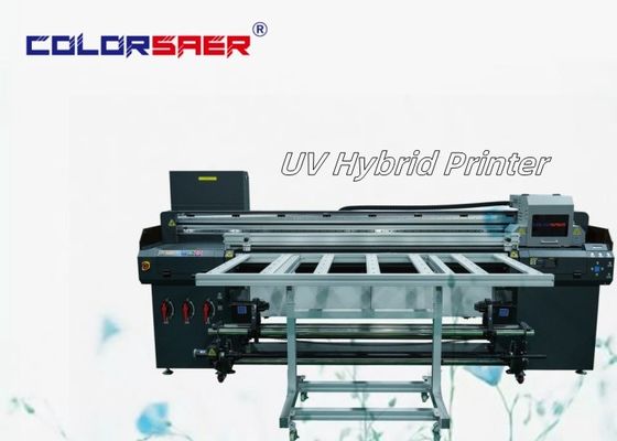 Stampa a getto d'inchiostro ibrido UV a rullo automatico digitale da 6 piedi a rullo e piano