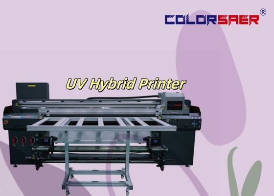 6 piedi Flatbed & Roll per rotolare tutto in una stampante ibrida UV per diversi materiali