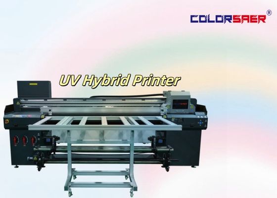 6ft New Technology UV Plotter Roll to Roll & Flatbed UV Hybrid Printer Color+white+color+varnish