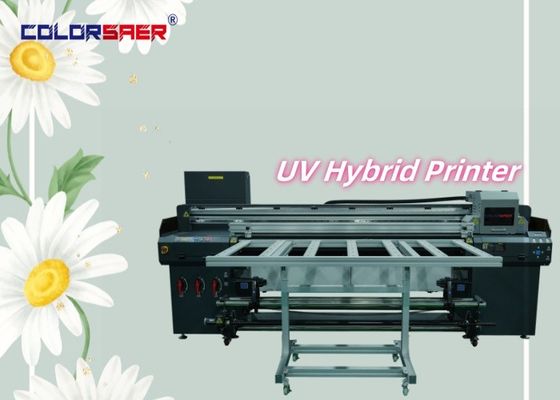 1Stampa ibrida UV da 0,8 m per pubblicità esterna e interna CMYK+W+CMYK+varnish