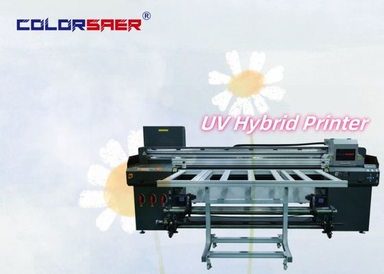 1.8m 6ft Larghezza Roll To Roll E Flatbed UV Hybrid Printer Multicolor Color