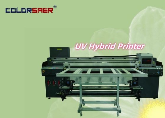 Nuovo design 1.8m 6ft Roll to Roll e Flatbed UV Printer per diversi materiali