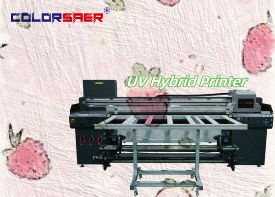 Macchina automatica di stampa UV a livello industriale a piattaforma piatta e rotolo a rotolo