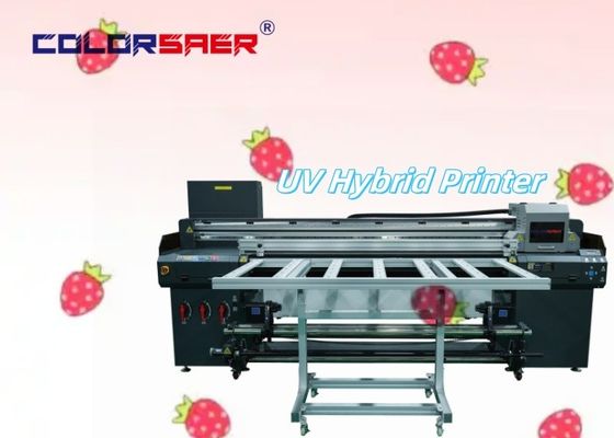 Prezzo di fabbrica 6FT UV Flatbed e Roll to Roll Hybrid Printer con nastro trasportatore per la produzione industriale continua