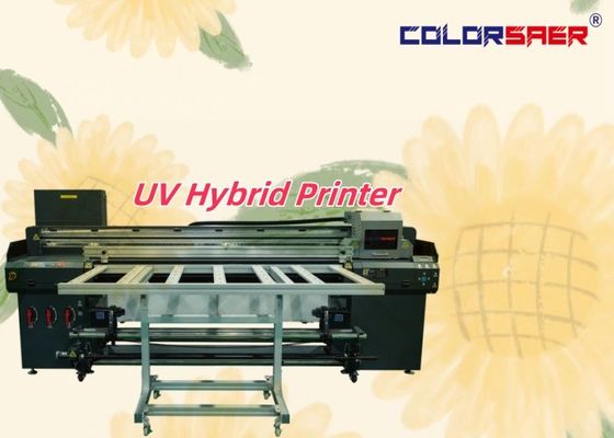 Stampante UV a getto d'inchiostro per piccole imprese a piatto con stampante ibrida UV a rotoli per materiali diversi
