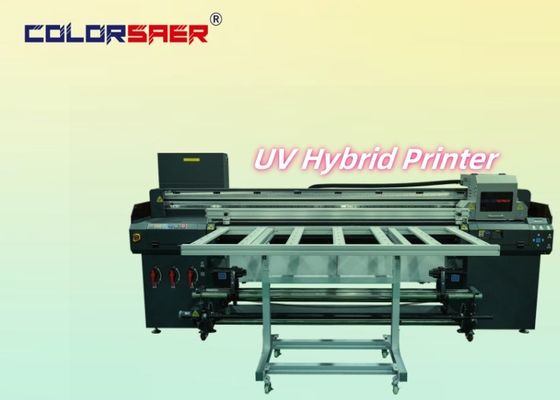 Alta produttività stampante ibrida a getto d'inchiostro UV Stampa dimensione 1,8 m con roll to roll e forma irregolare multifunzione in vendita