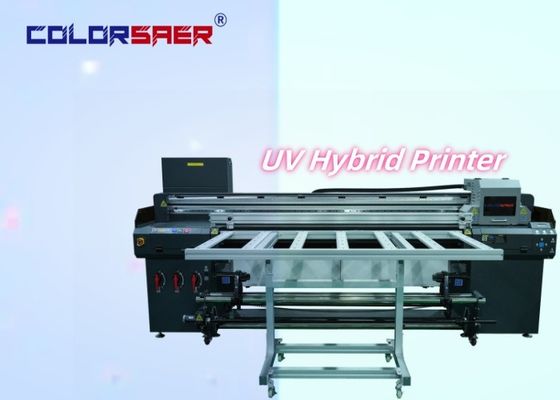 Alta produttività stampante ibrida a getto d'inchiostro UV Stampa dimensione 1,8 m con roll to roll e forma irregolare multifunzione in vendita