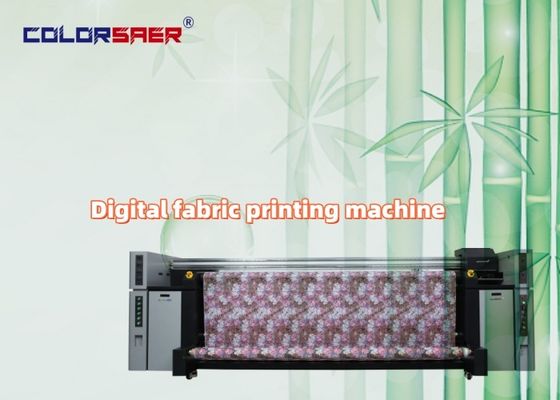 Color SAER All In One 8 Pcs I3200 Head Inkjet Printer Roll To Roll Fabric Printing Machine