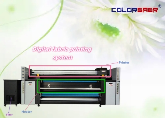 Macchina da stampa digitale per tessuti SAER 2200mm 3 testine Sublimazione