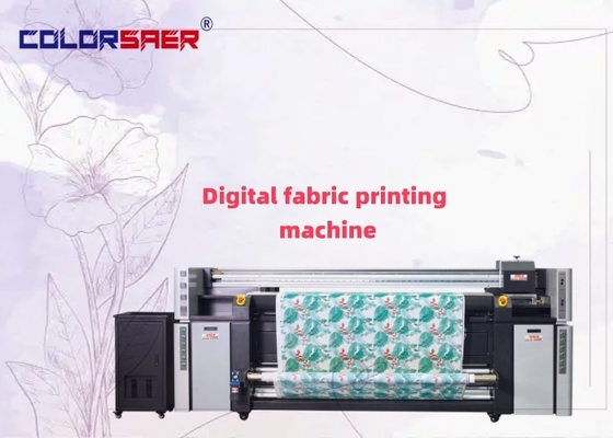 SISTEMA DI STAMPA TESSILE POLIESTERE E COTONE ROLL TO ROLL GRANDE FORMATO COLOR SAER Fabric Plotter