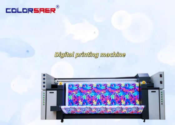 Plotter a getto d'inchiostro per la stampa tessile a 4 e 8 colori per tessuti in poliestere e cotone, con controllo qualità SAER Color