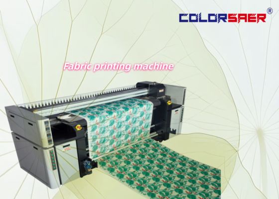 Stampante tessile digitale a stampa diretta con 3 testine di stampa Epson i3200, larghezza massima 2200 mm e potenza riscaldante di 6 kW