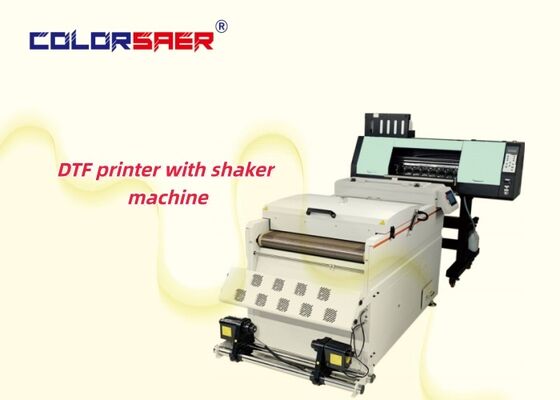 Stampa SAER 60CM DTF dimensione A1 insieme alla macchina per polvere da scossa