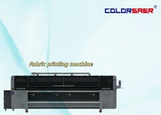 CMYK 4 colori Stampa diretta su tessuto SAER CSR3200 sistema di stampa tessile inkjet di grandi dimensioni con 4 teste di stampa KJ4B-QL