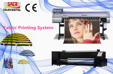 lo stampatore della sublimazione di Mimaki di risoluzione 1440dpi con la stampa di Epson si dirige verso il tessuto