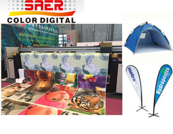 Macchina di stampaggio di tessuti di Digital di 4 di colori bandiere del tessuto