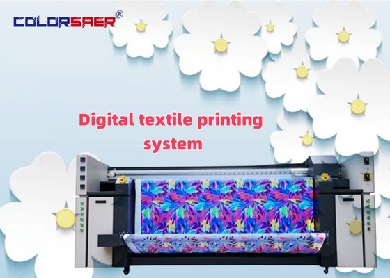 Macchina da stampa tessile a sublimazione digitale a getto d'inchiostro da 2 m con unità di fissaggio a riscaldamento Sistema di stampa All-in-one