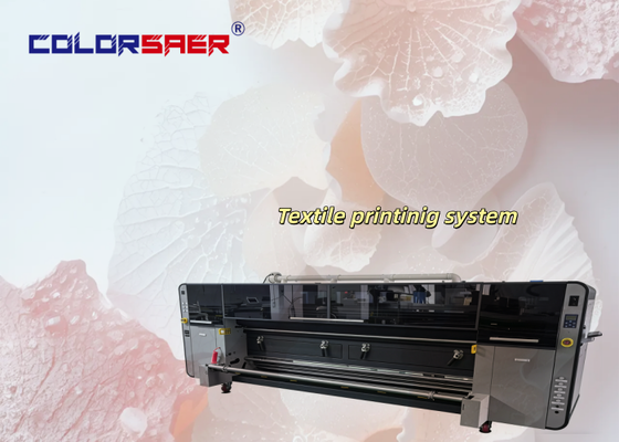 Stampa elettronica a getto d'inchiostro automatico per tessuti 4 pezzi KJ4B-QL Teste di stampa Inchiostro a base d'acqua Sistema di stampa tessile roll-to-roll 1 anno di garanzia